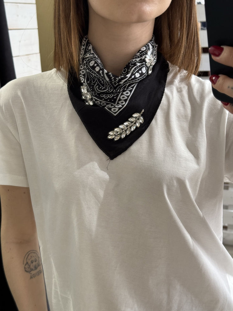T-shirt in cotone con bandana Susy Mix - GiuGiò | Shop online