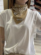 T-shirt in cotone con bandana Susy Mix - GiuGiò | Shop online
