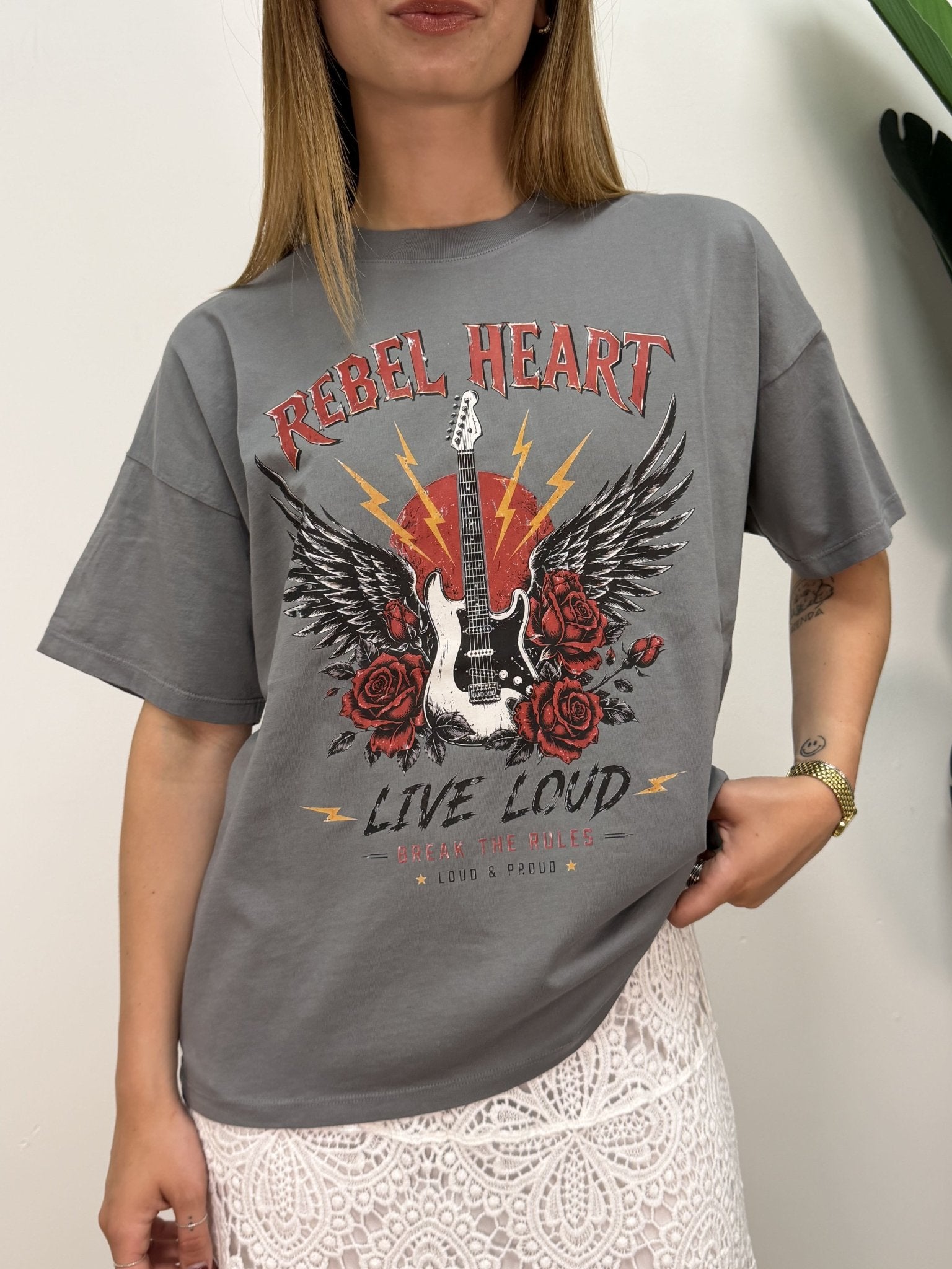 T-Shirt in cotone "Rebel Heart" VICOLO - GiuGiò | Shop online