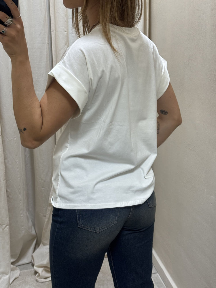 T-Shirt in cotone stampa fico Susy Mix - GiuGiò | Shop online