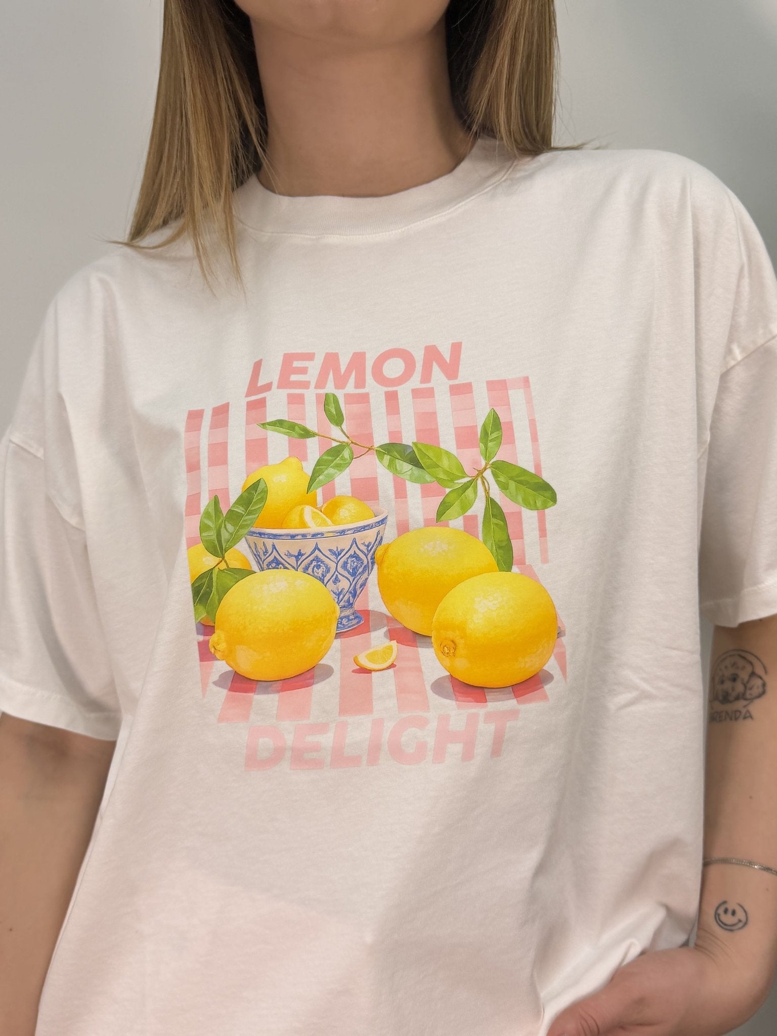 T-shirt in cotone stampa limoni VICOLO - GiuGiò | Shop online