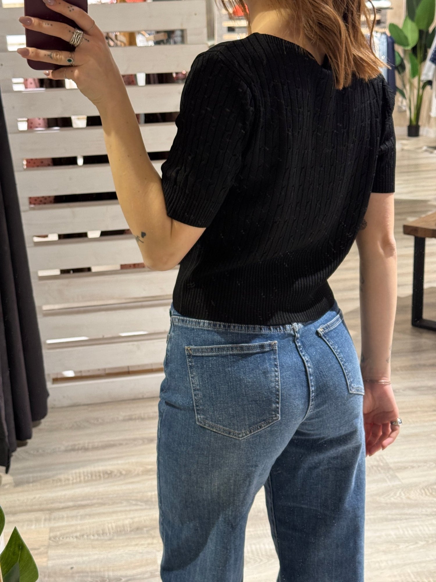 T-shirt in filo con treccine Please - GiuGiò | Shop online