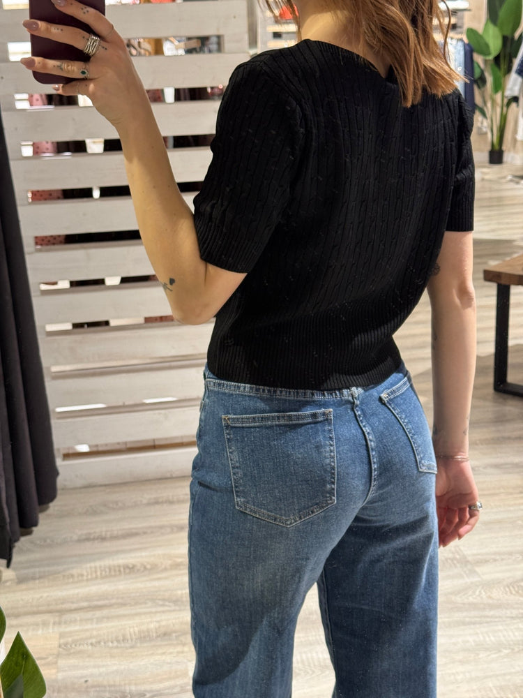 T-shirt in filo con treccine Please - GiuGiò | Shop online