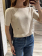 T-shirt in filo con treccine Please - GiuGiò | Shop online