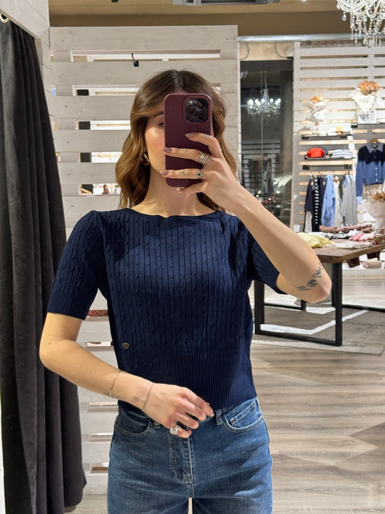 T-shirt in filo con treccine Please - GiuGiò | Shop online