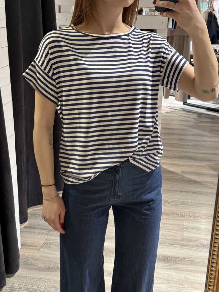 T-shirt in viscosa rigata MyD - GiuGiò | Shop online