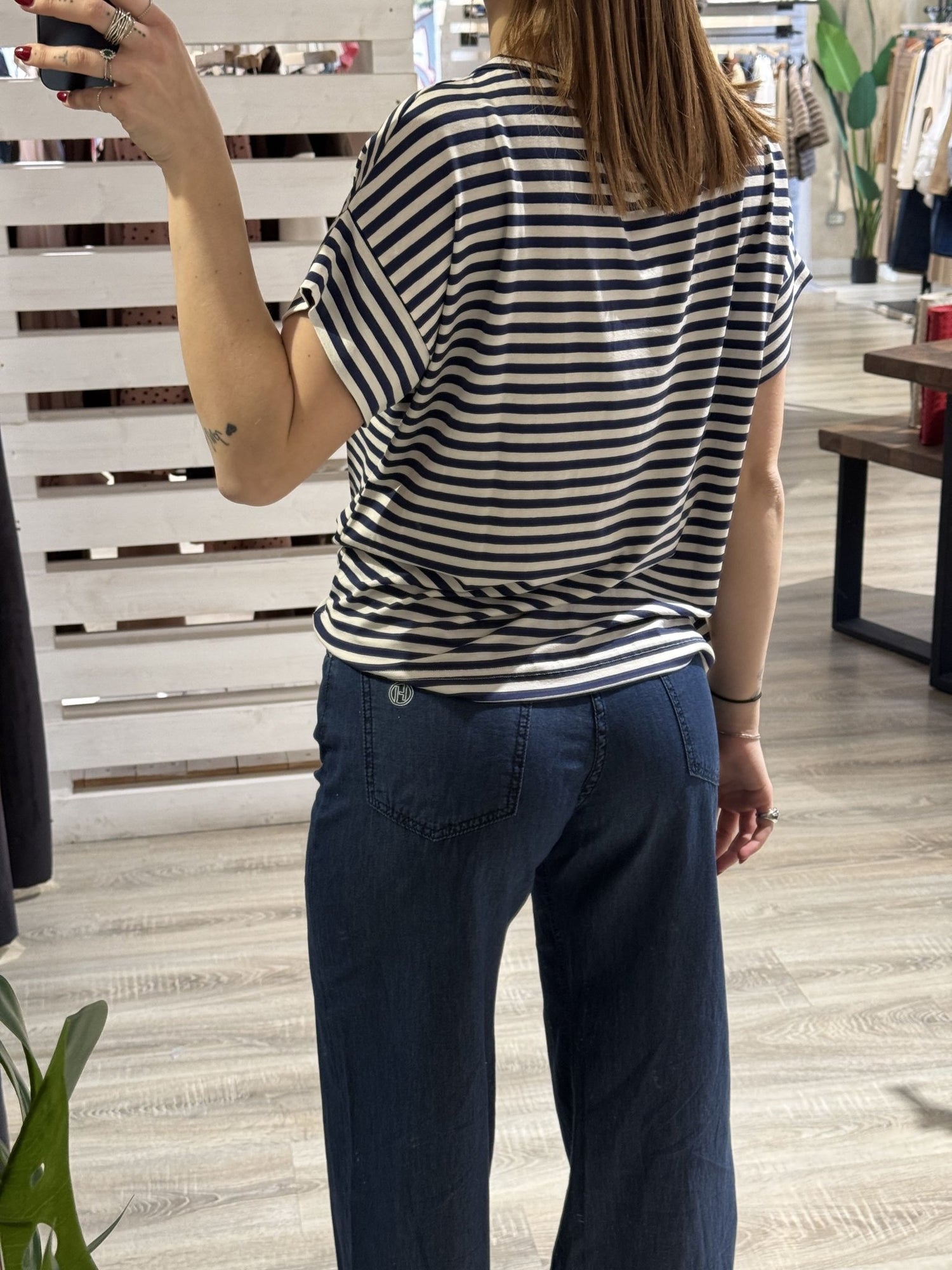 T-shirt in viscosa rigata MyD - GiuGiò | Shop online