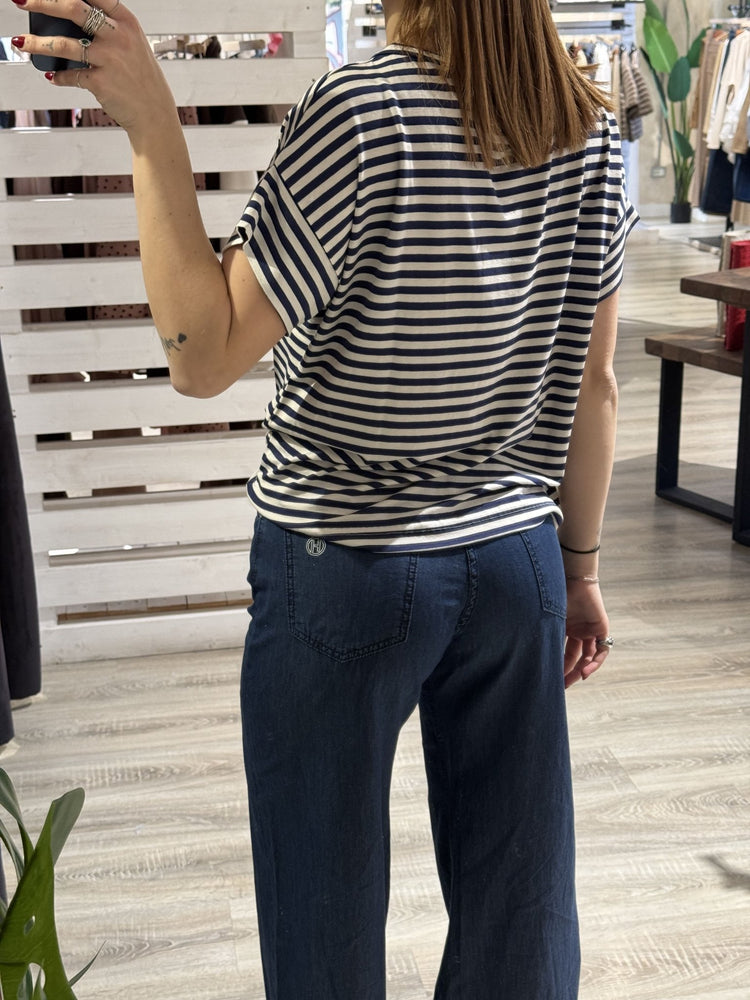 T-shirt in viscosa rigata MyD - GiuGiò | Shop online