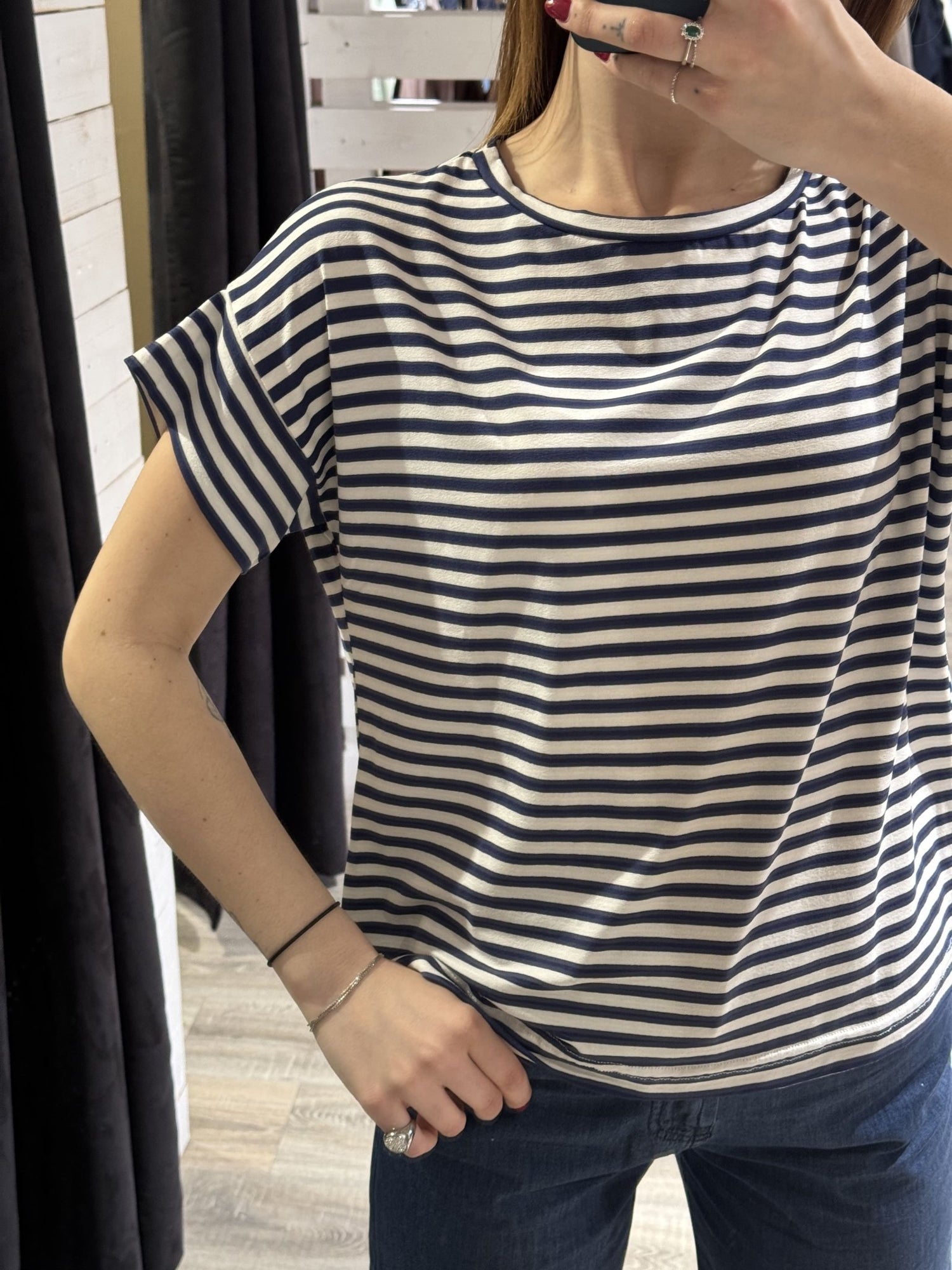 T-shirt in viscosa rigata MyD - GiuGiò | Shop online