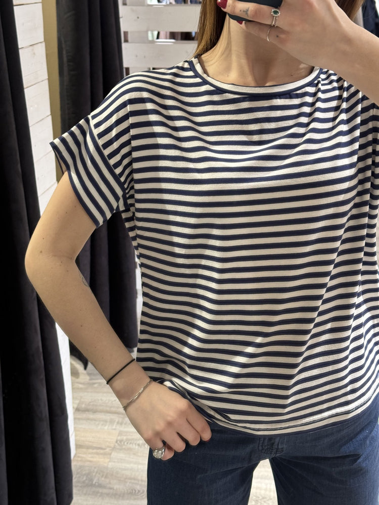 T-shirt in viscosa rigata MyD - GiuGiò | Shop online