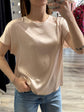 T-shirt in viscosa scollo barca Tensione In - GiuGiò | Shop online