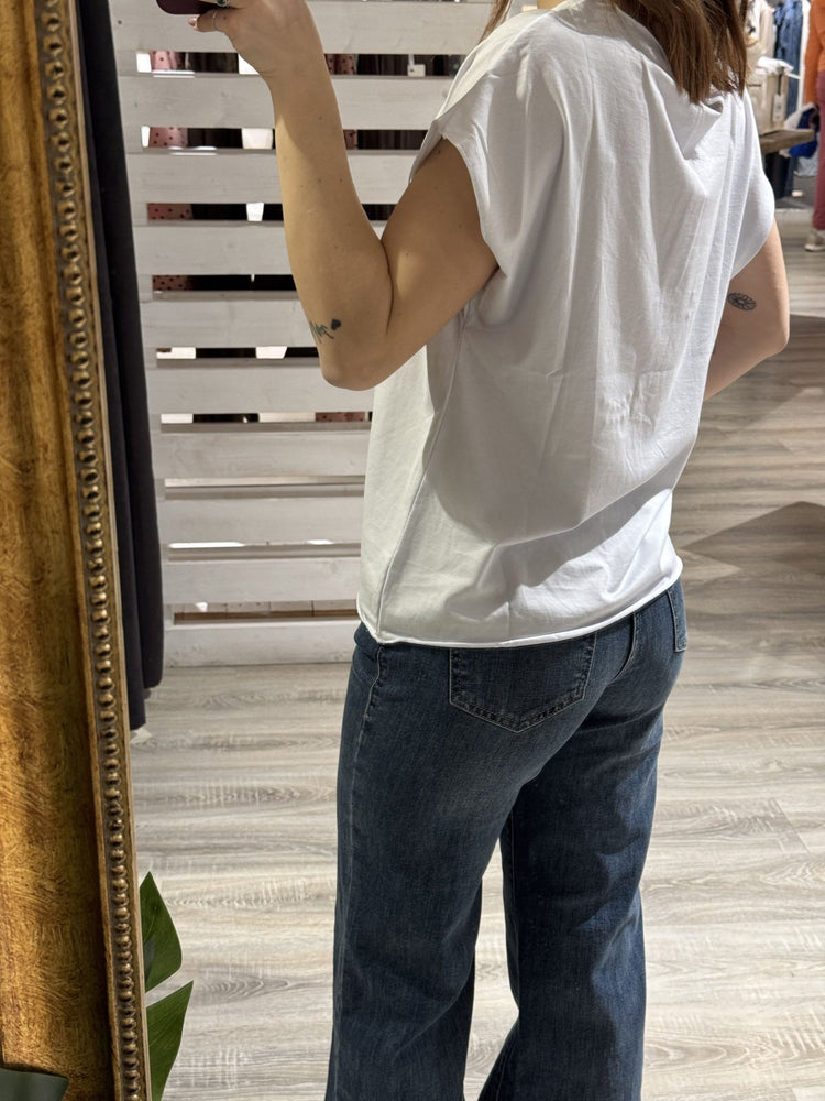 T-shirt manica aletta stampa mocassino Susy Mix - GiuGiò | Shop online