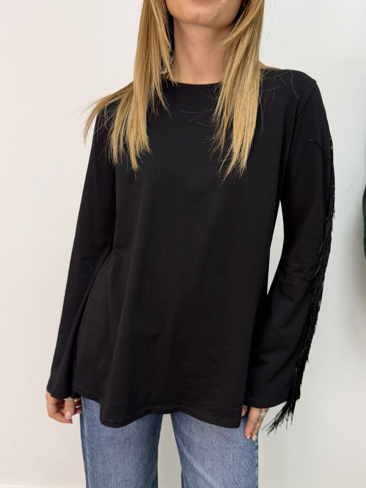 T-shirt manica lunga con frange MyD - GiuGiò | Shop online
