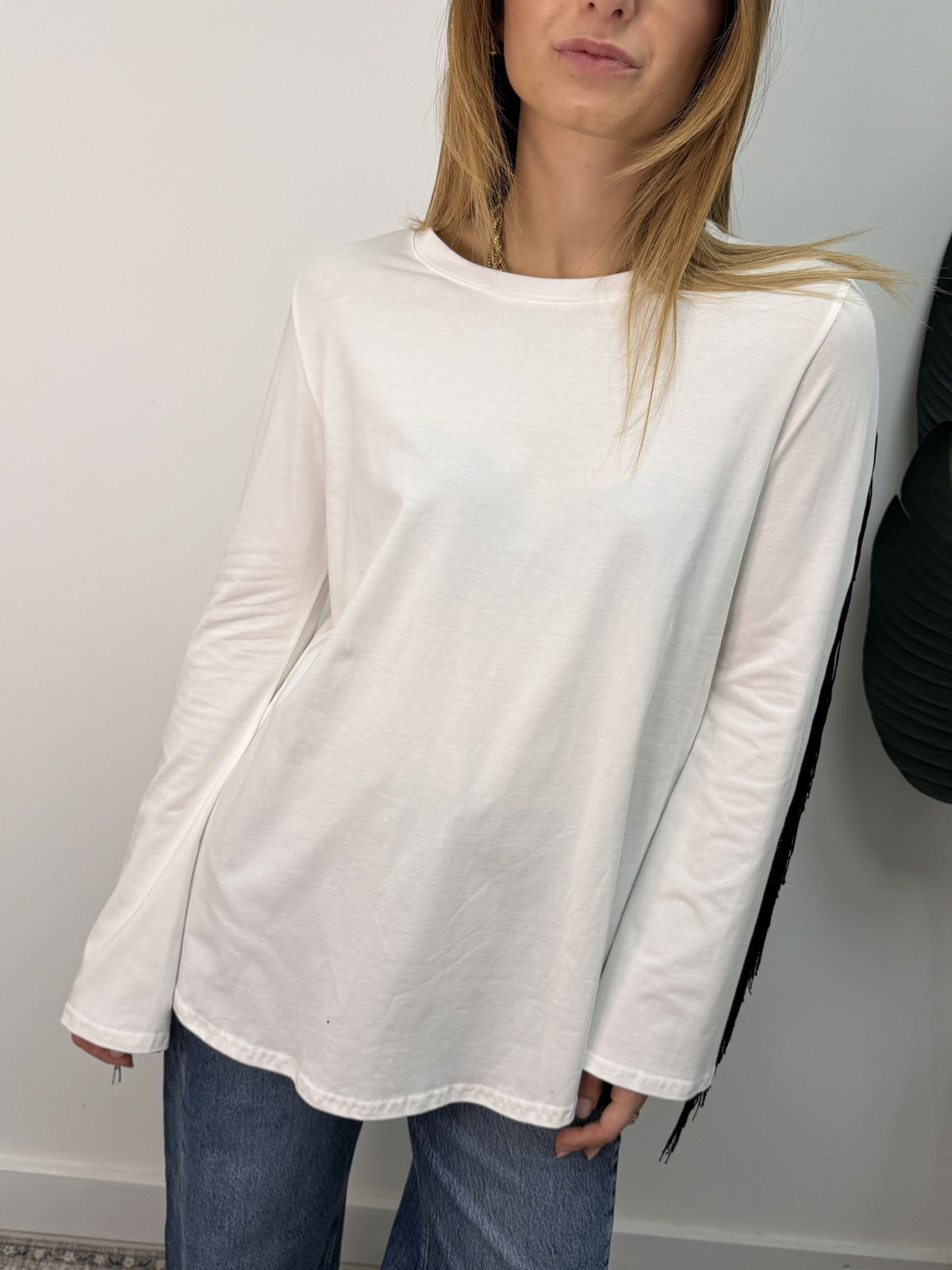 T-shirt manica lunga con frange MyD - GiuGiò | Shop online