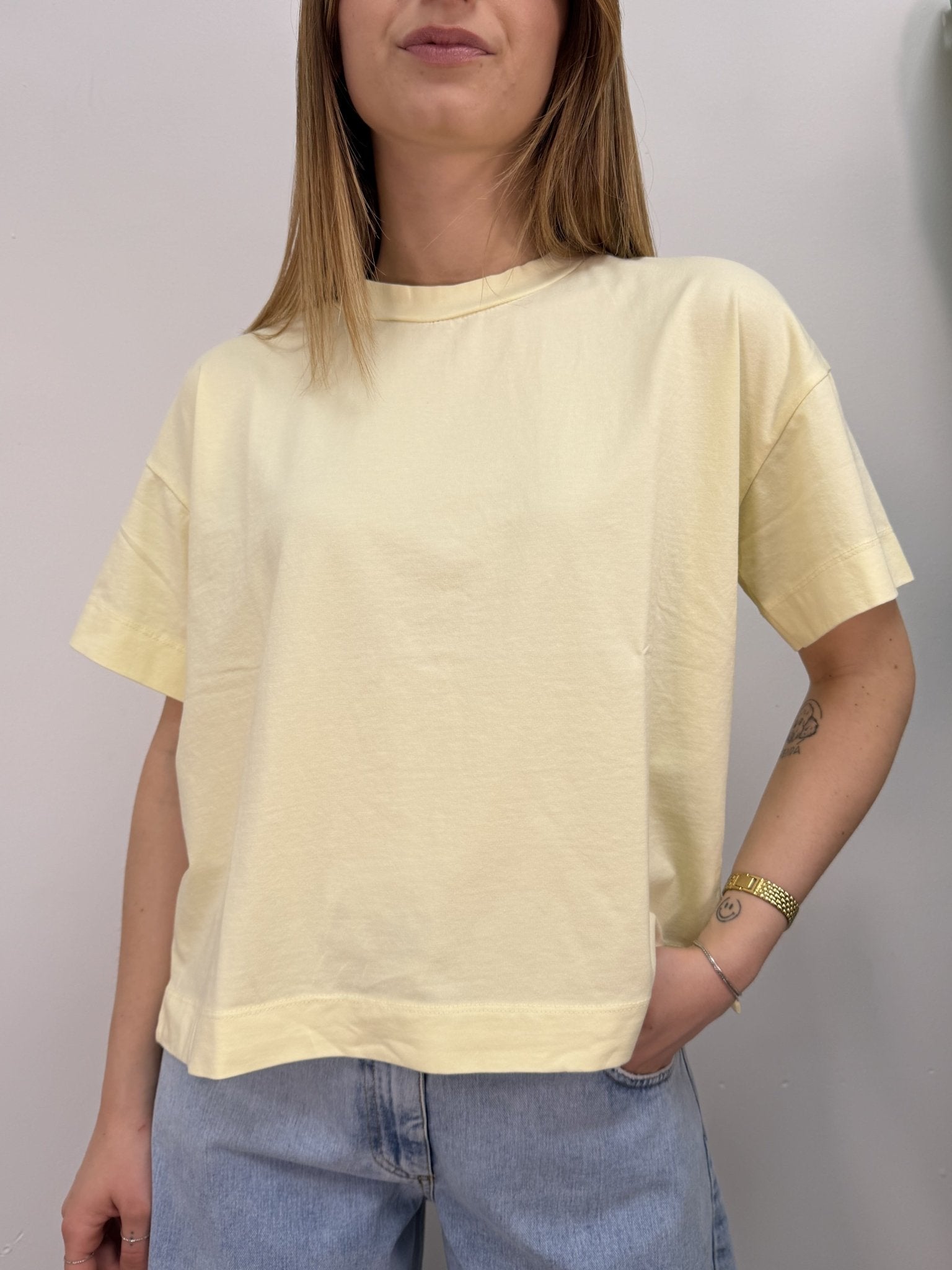 T-Shirt over girocollo 100% cotone Tensione In - GiuGiò | Shop online