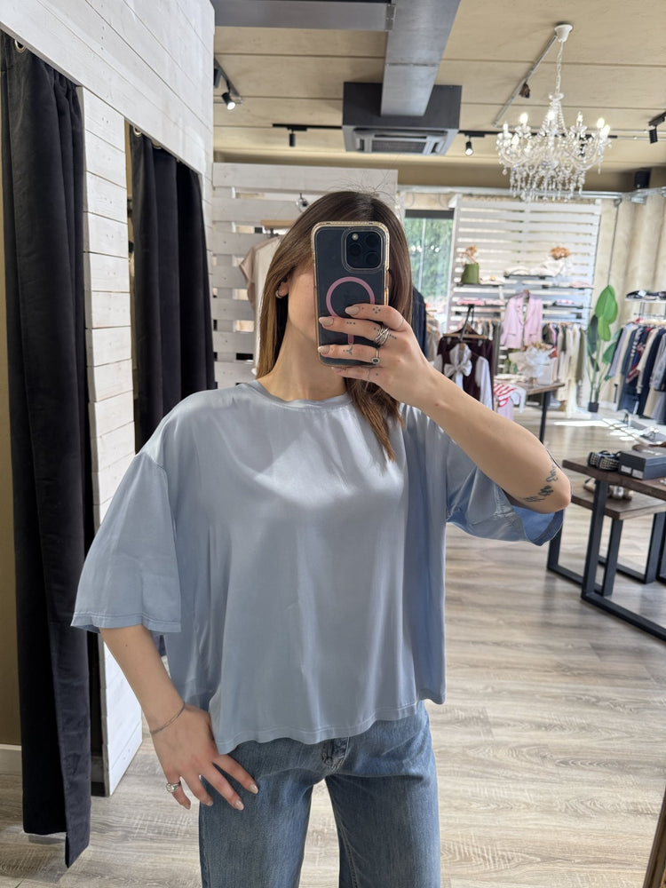T-shirt over girocollo in viscosa Tensione In - GiuGiò | Shop online