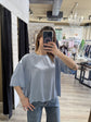 T-shirt over girocollo in viscosa Tensione In - GiuGiò | Shop online