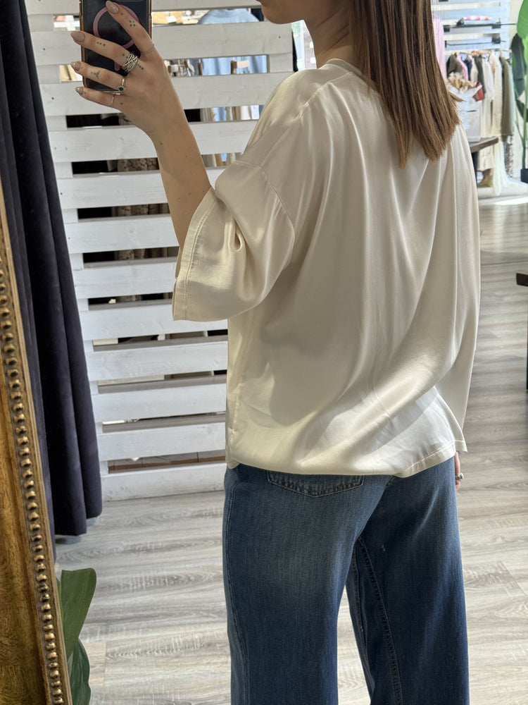 T-shirt over girocollo in viscosa Tensione In - GiuGiò | Shop online