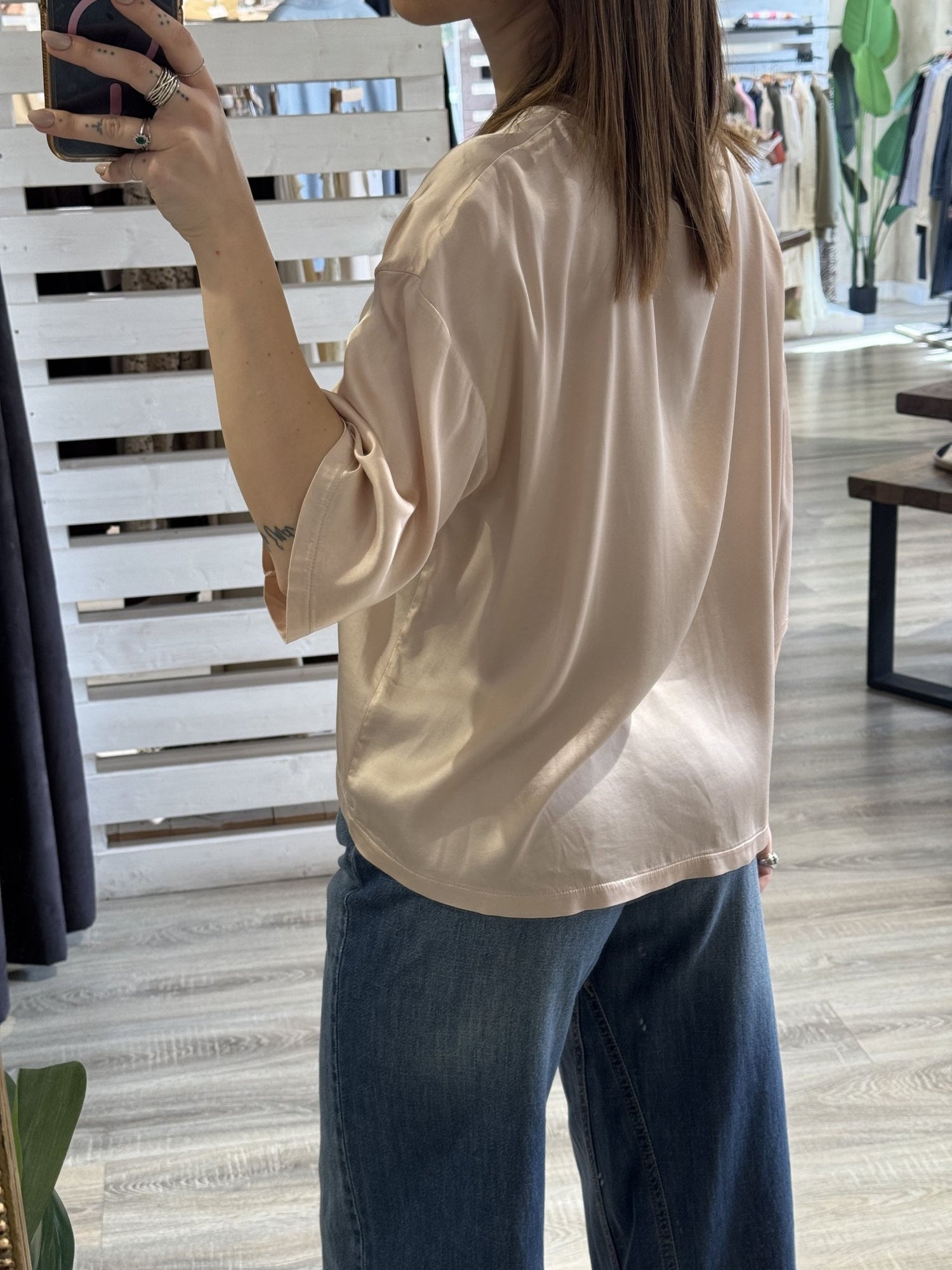 T-shirt over girocollo in viscosa Tensione In - GiuGiò | Shop online