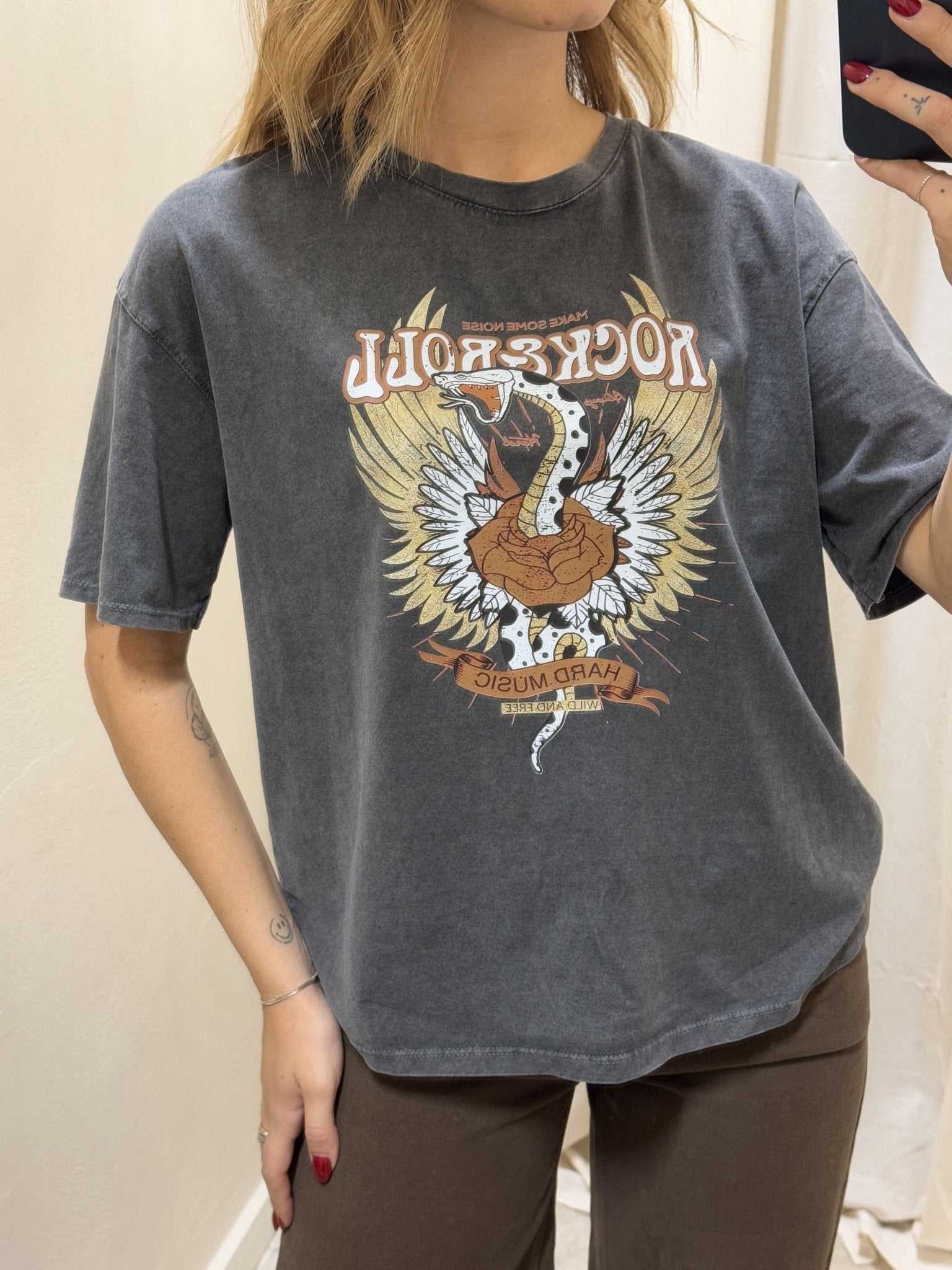 T-Shirt over in cotone stampa cobra HaveOne - GiuGiò | Shop online