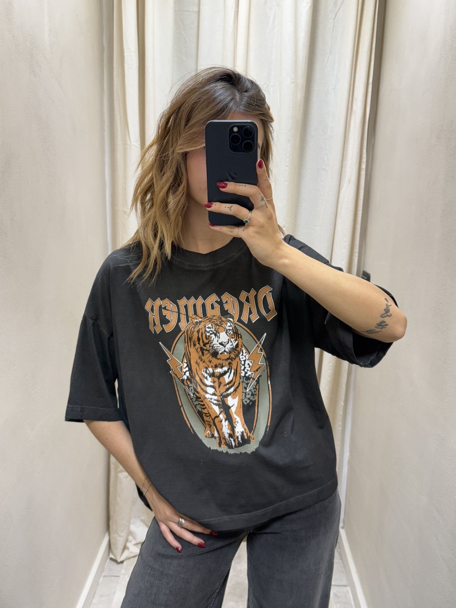T-Shirt over in cotone stampa tigre HaveOne - GiuGiò | Shop online