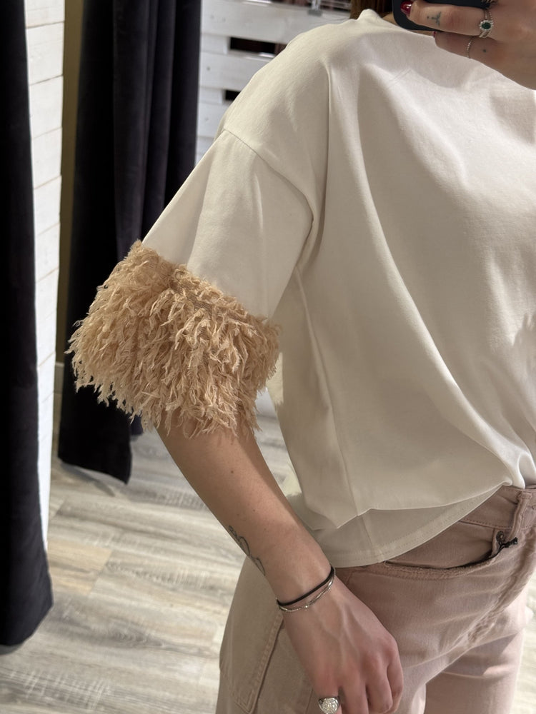 T-shirt over manica piumette MyD - GiuGiò | Shop online