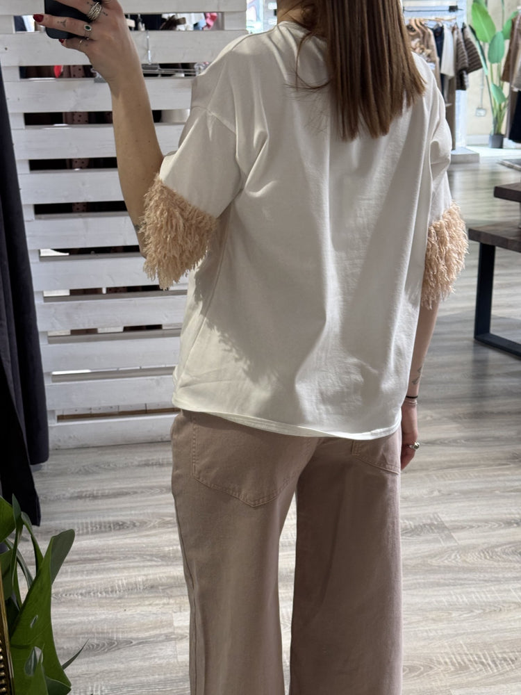 T-shirt over manica piumette MyD - GiuGiò | Shop online