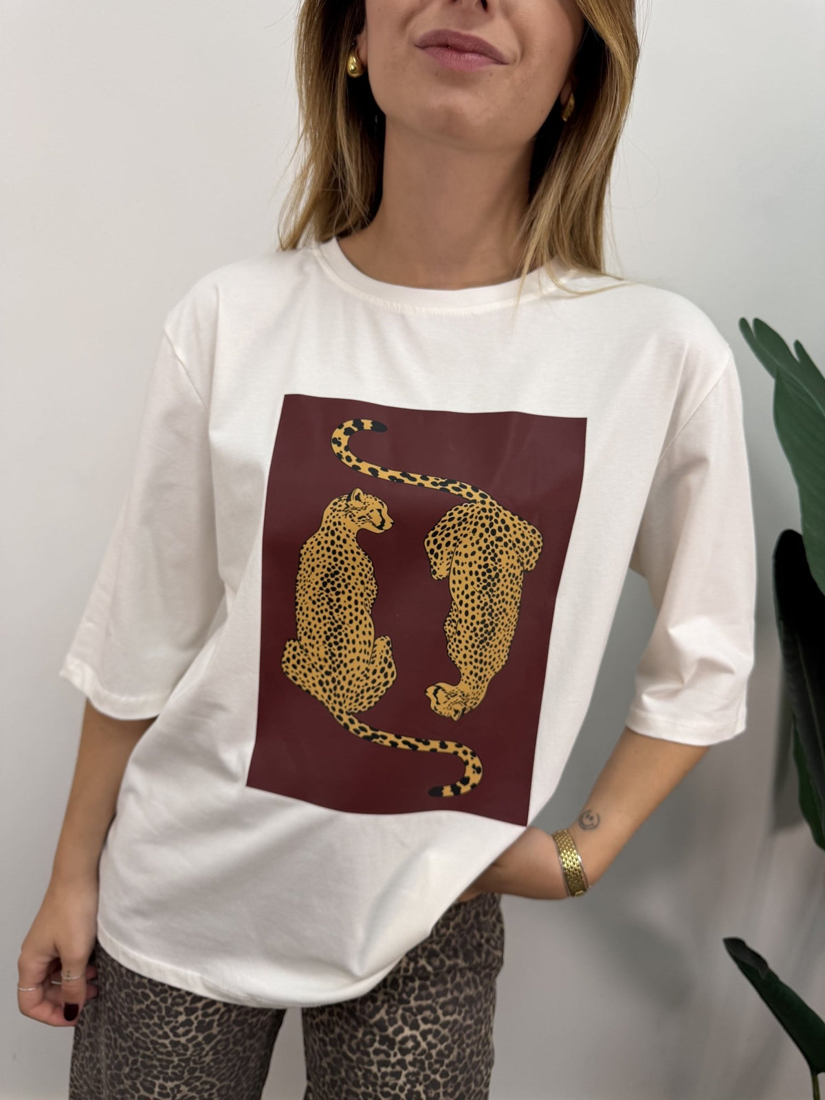 T-shirt over stampa tigri MyD - GiuGiò | Shop online
