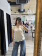 T-shirt scollo V in viscosa Tensione In - GiuGiò | Shop online