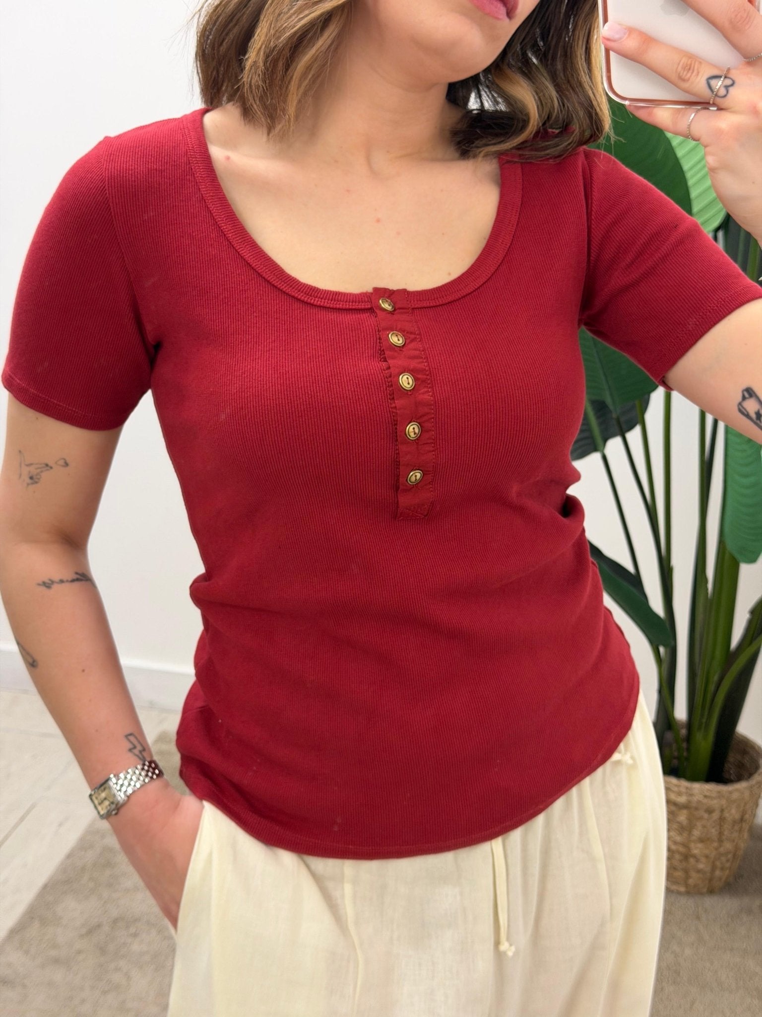 T-Shirt serafino scollo madonna MyD - GiuGiò | Shop online