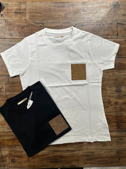 T-shirt slimfit patch brillantini Censured - GiuGiò | Shop online