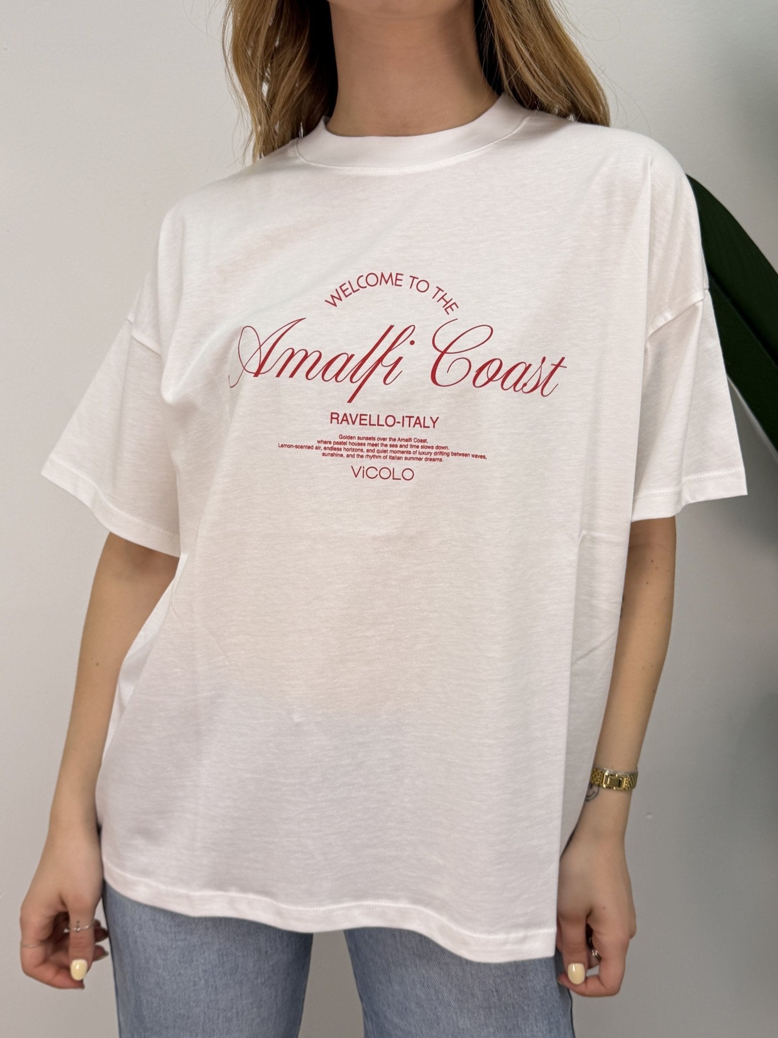 T-shirt stampa "Amalfi coast" VICOLO - GiuGiò | Shop online