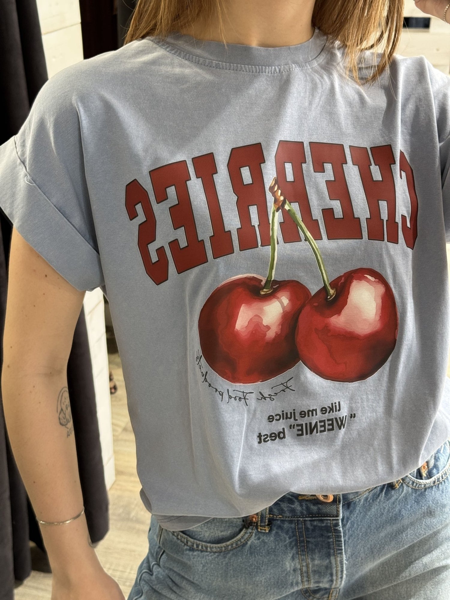 T-Shirt stampa ciliegie Susy Mix - GiuGiò | Shop online