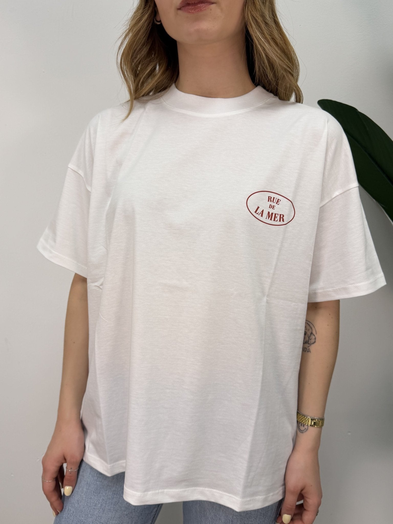 T-shirt stampa "Rue de la mer" VICOLO - GiuGiò | Shop online
