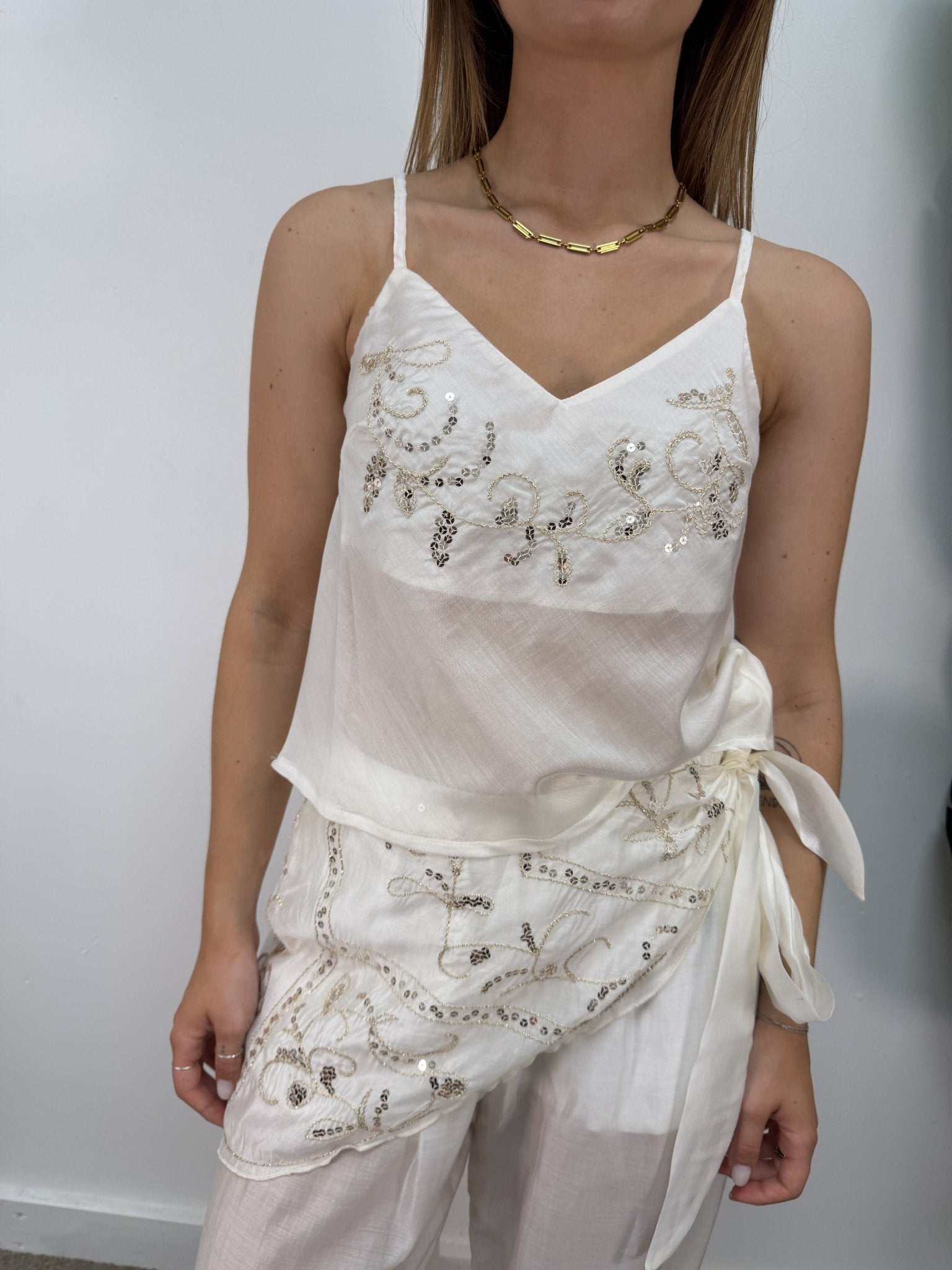 Top bretellina ricamato HaveOne - GiuGiò | Shop online