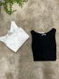 Top canotta a costa scollo V Susy Mix - GiuGiò | Shop online