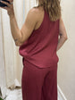 Top scollo america in lino Susy Mix - GiuGiò | Shop online