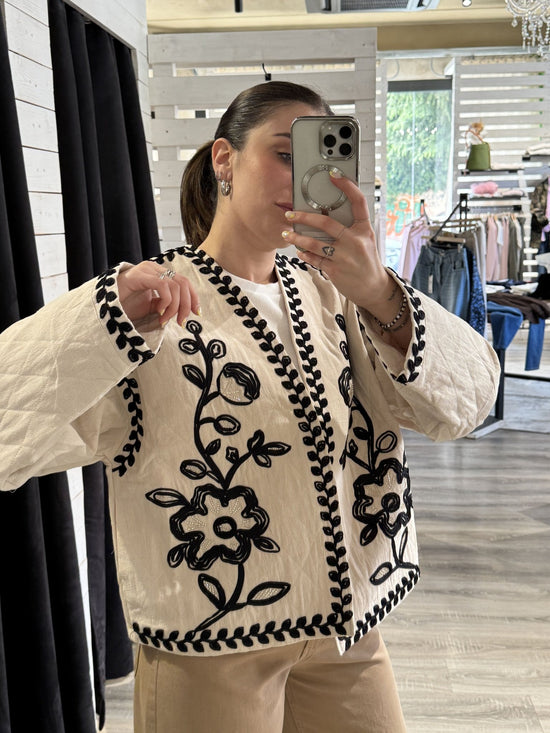 Trapuntino in cotone con ricami HaveOne - GiuGiò | Shop online