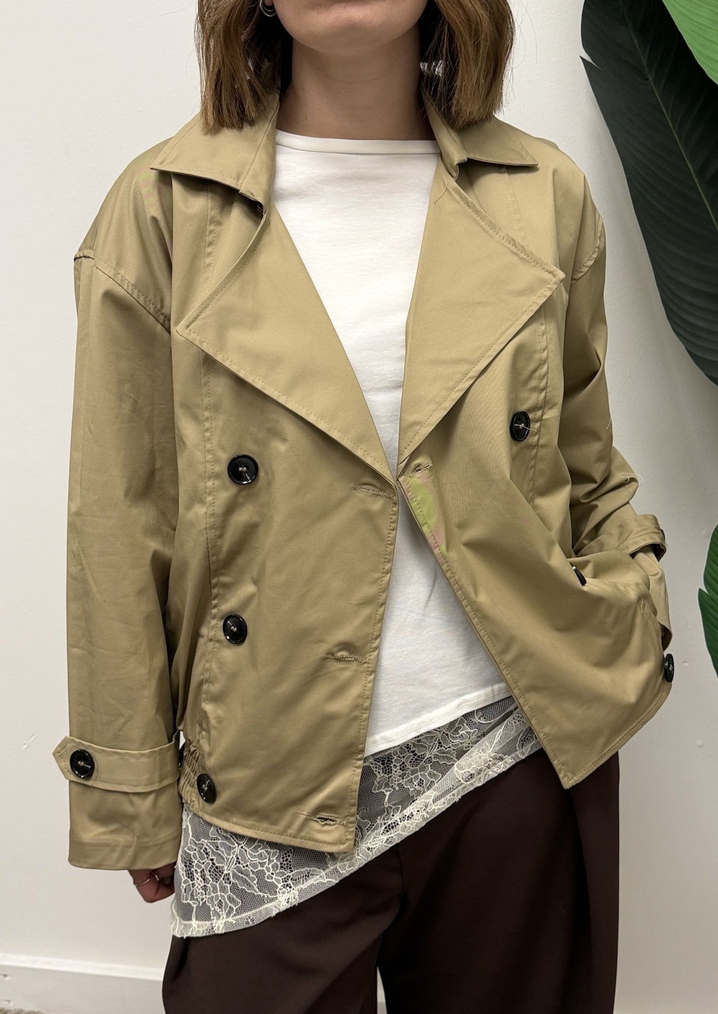 Trench bomber corto doppiopetto MyD - GiuGiò | Shop online