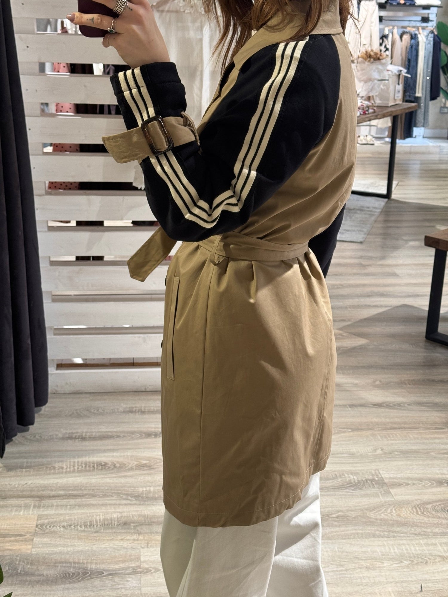 Trench con banda laterale bi - color Susy Mix - GiuGiò | Shop online