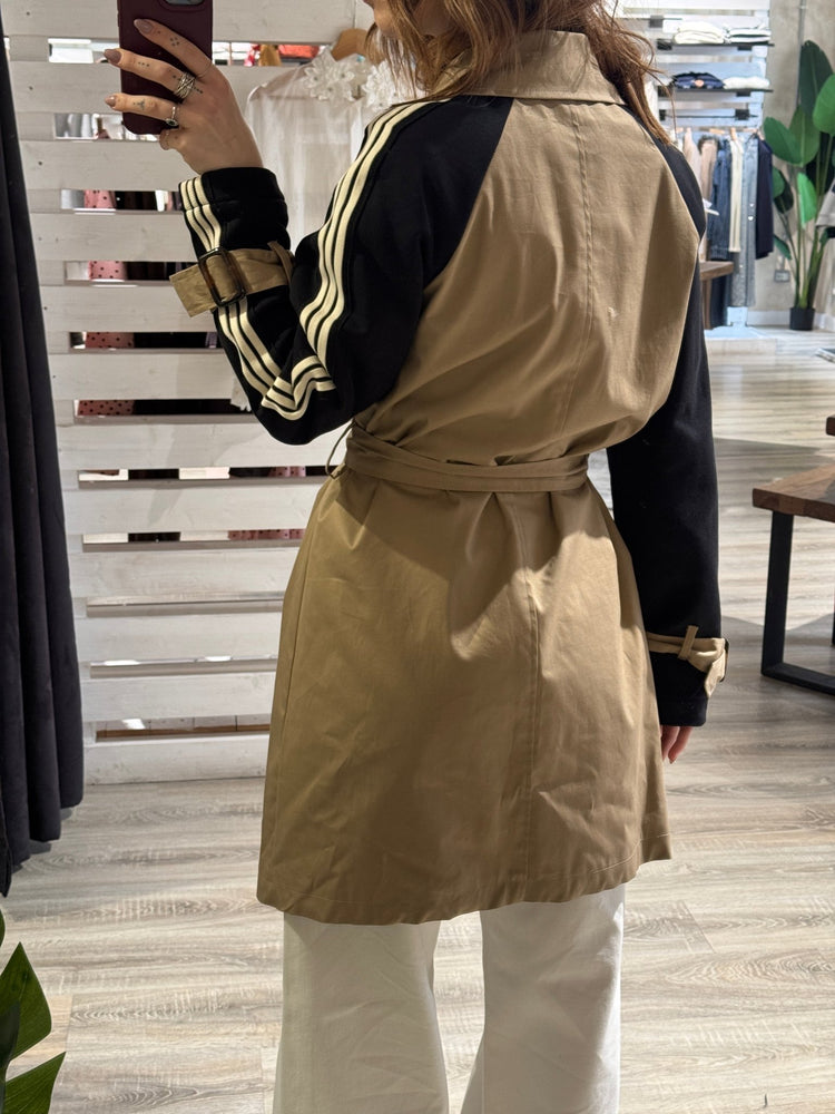 Trench con banda laterale bi - color Susy Mix - GiuGiò | Shop online