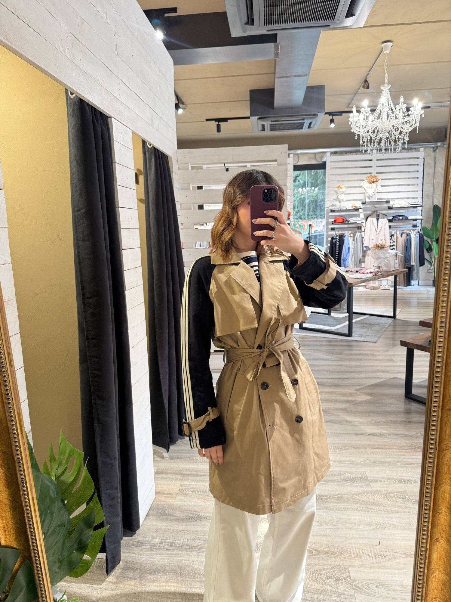 Trench con banda laterale bi - color Susy Mix - GiuGiò | Shop online