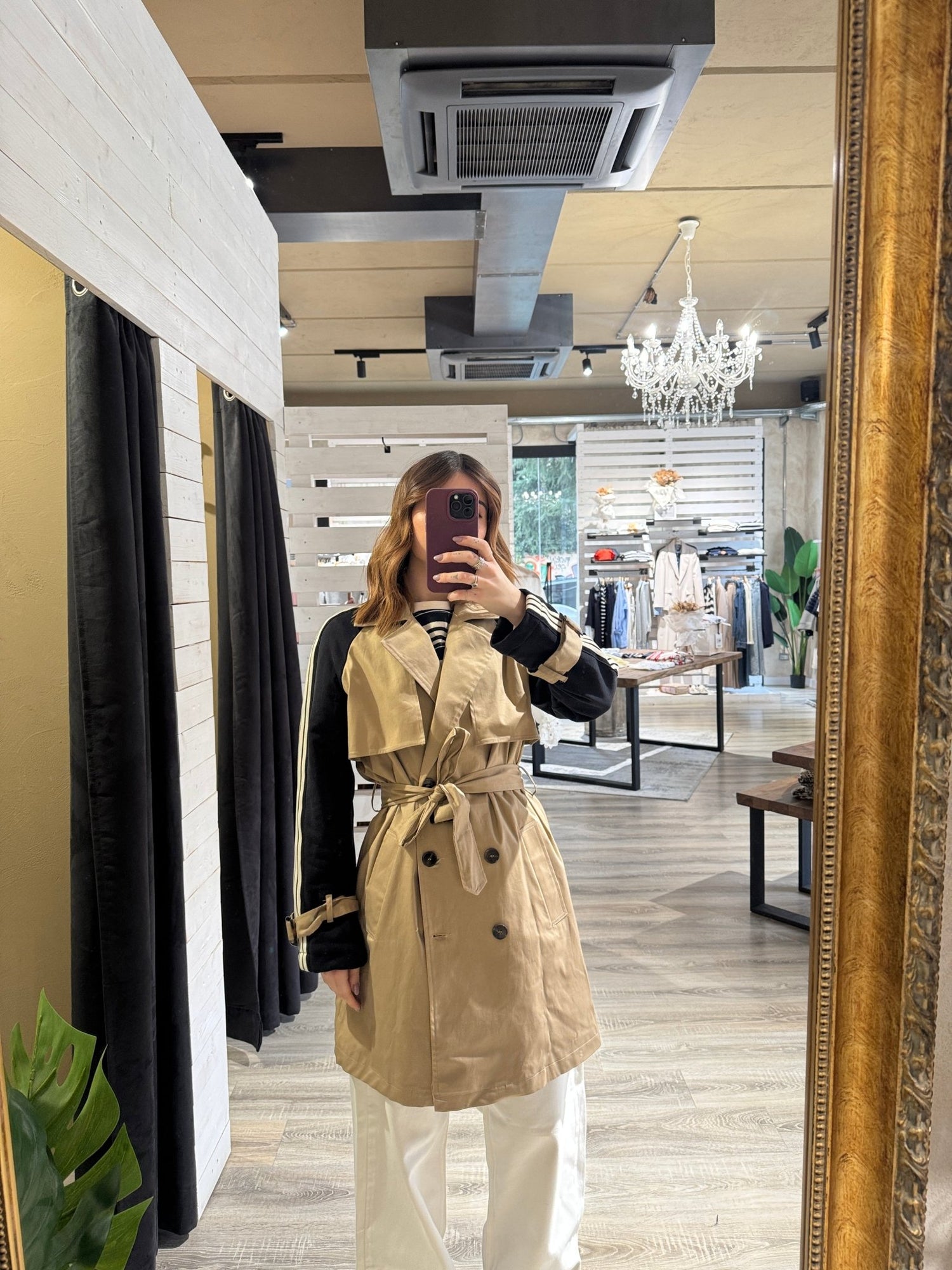 Trench con banda laterale bi - color Susy Mix - GiuGiò | Shop online