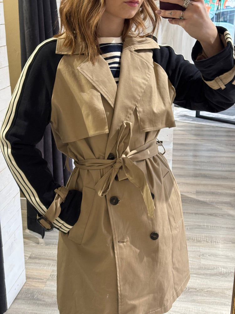 Trench con banda laterale bi - color Susy Mix - GiuGiò | Shop online