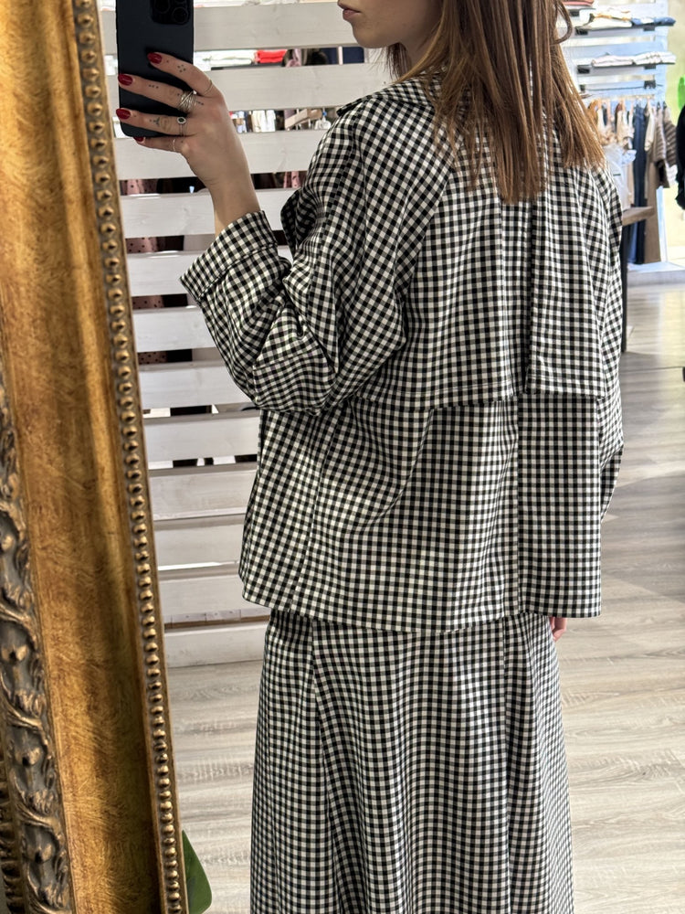 Trench corto stampa vichy con spille Dixie - GiuGiò | Shop online