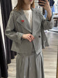 Trench corto stampa vichy con spille Dixie - GiuGiò | Shop online