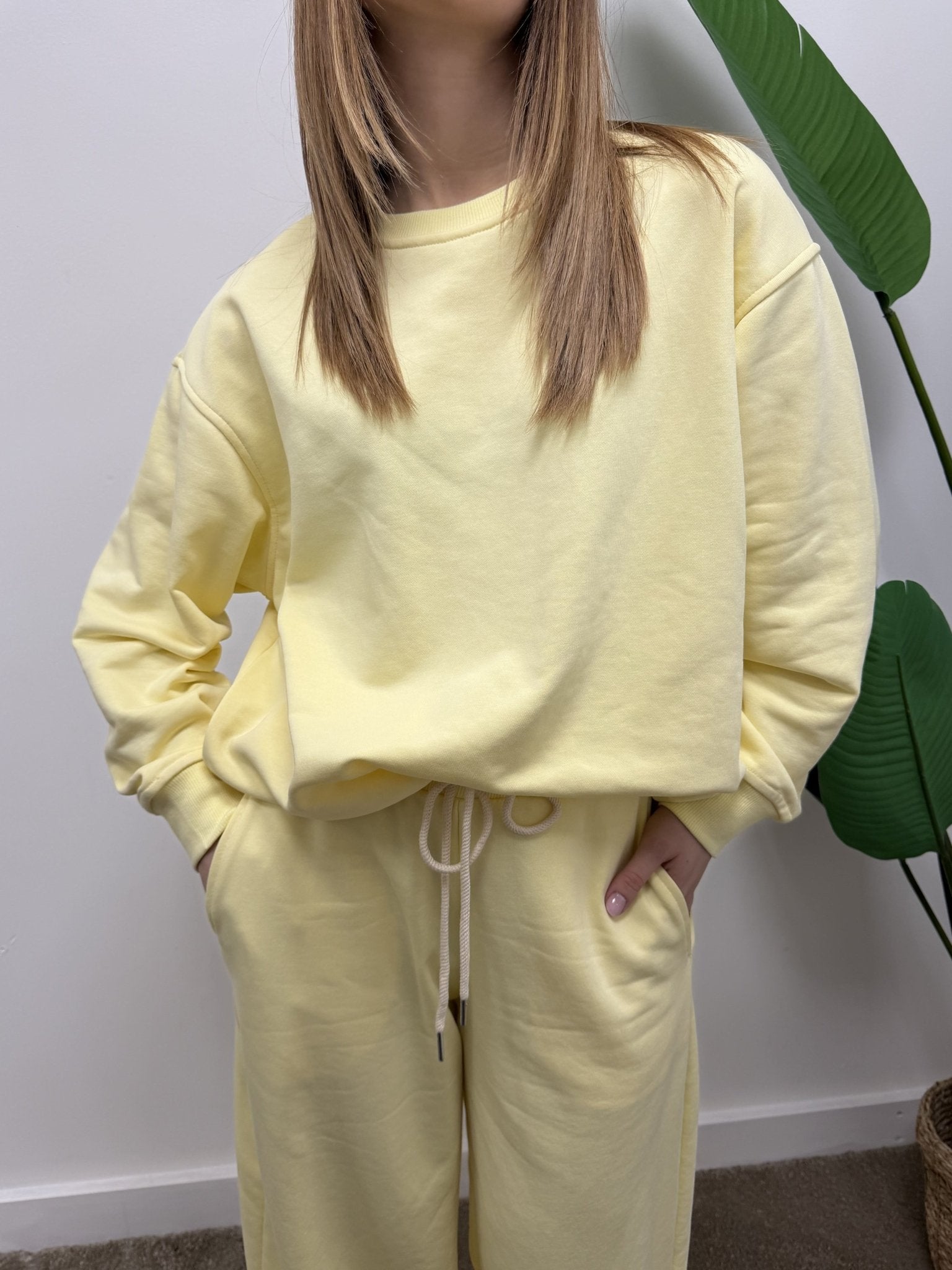 Tuta in felpa garzata girocollo + pantalone gamba dritta Susy Mix - GiuGiò | Shop online