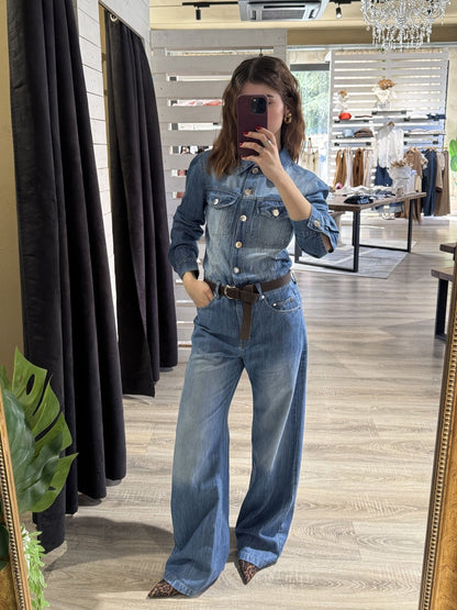 Tuta intera in denim Tensione In - GiuGiò | Shop online